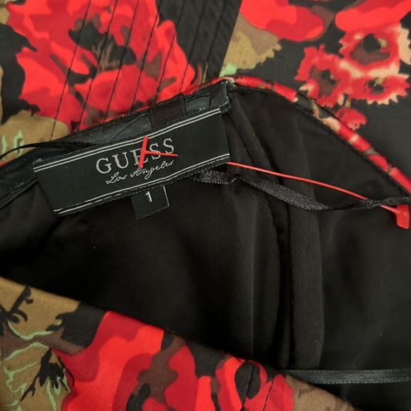 Vintage Guess Floral Strapless Dress - Picture 3 of 3